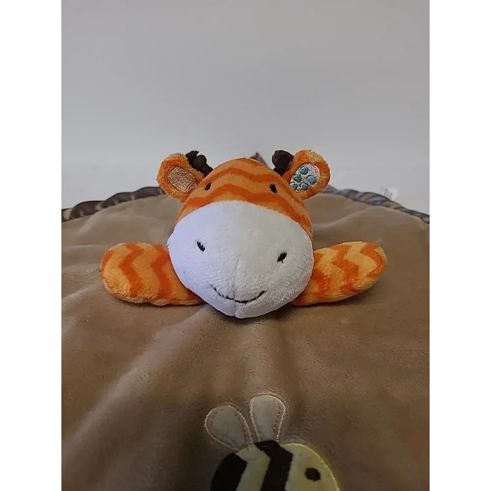 Circo Giraffe Lovey Security Blanket Bumble Bee Brown Orange 13